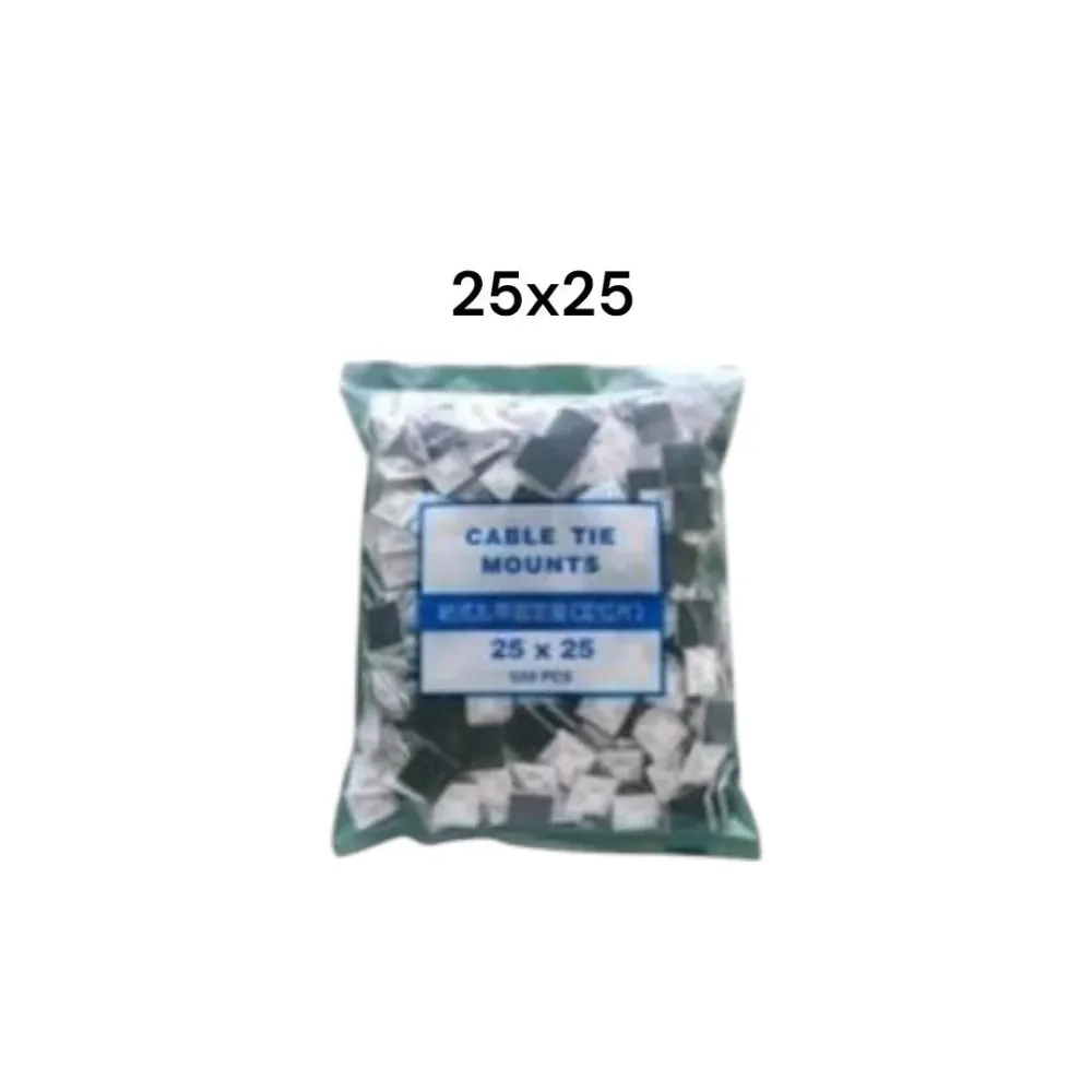 COSTAL BASE DE PLASTCO CON PEGAMENTO/PEGOTE 25*25 - 500PZAS