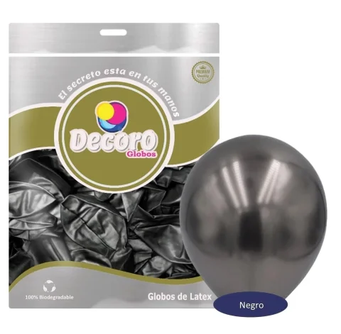 DECORO   CHROME J22 - NEGRO 12"X50 PZAS