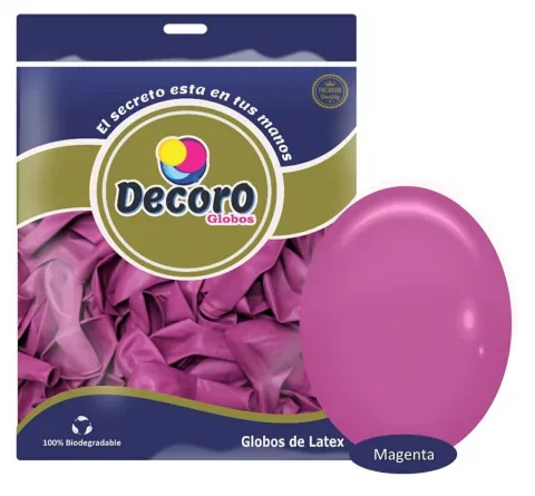 DECORO  F12-MAGENTA 12"X100 PZAS 