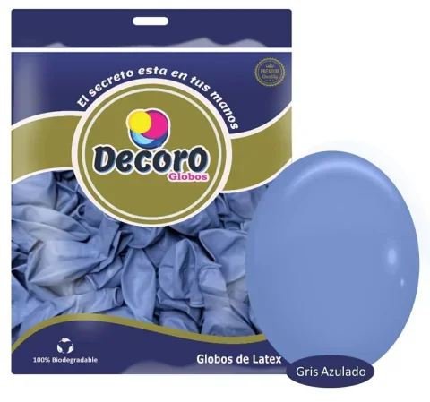 DECORO  M8 - GRIS AZULADO 12"X100 PZAS 