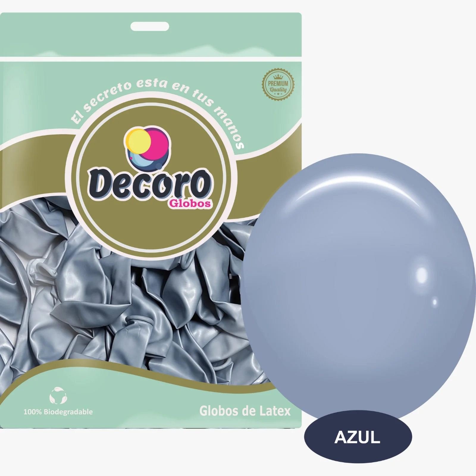DECORO ICE AZUL 12"X50PZ 3.2G HIGH FASHION