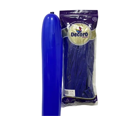  DECORO GLOBOS AZUL ELECTRICO 360"X50 PZAS 