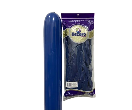  DECORO GLOBOS AZUL MEZCLILLA 360"X50 PZAS 