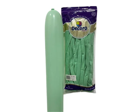  DECORO GLOBOS MENTA 360"X50 PZAS 