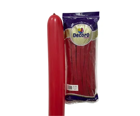  DECORO GLOBOS ROJO 360"X50 PZAS 