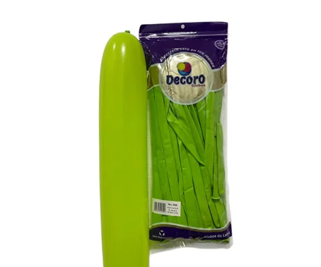  DECORO GLOBOS VERDE PASTO 360"X50 PZAS 