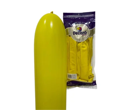  DECORO GLOBOS AMARILLO 660"X25 PZAS