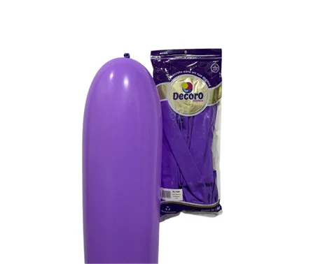  DECORO GLOBOS LILA  660"X25 PZAS