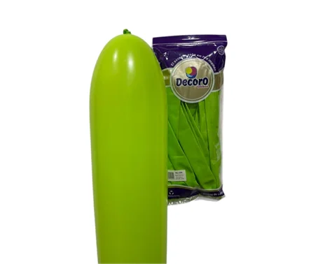  DECORO GLOBOS VERDE LIMA 660"X25 PZAS