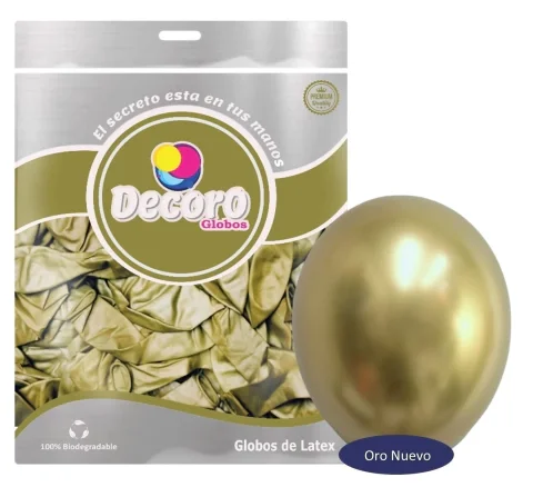 DECORO   CHROME J1 - ORO NUEVO 18"X25 PZAS