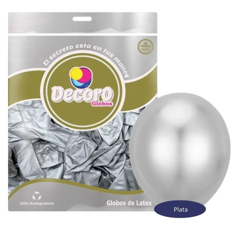 DECORO   CHROME J2 - PLATA 5"X50 PZAS