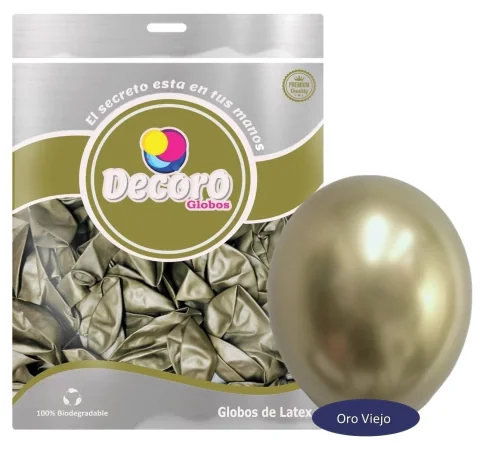 DECORO   CHROME J16 - ORO VIEJO 5"X50 PZAS