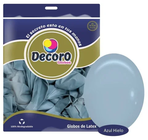 DECORO  F19-AZUL HIELO 5"X100 PZAS
