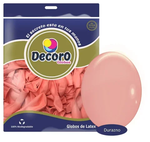 DECORO  F10-DURAZNO 18"X25 PZAS