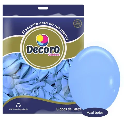 DECORO  M3 - AZUL BEBE 18"X25 PZAS