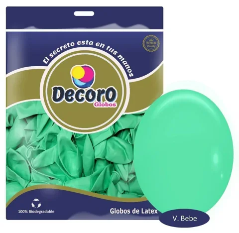 DECORO  M11 - VERDE PASTEL* 5"X100 PZAS