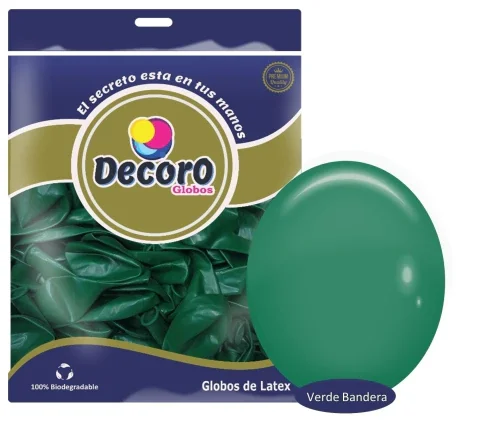 DECORO  Y8 - VERDE BANDERA 5"X100 PZAS