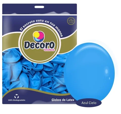 DECORO  Y10 - AZUL CIELO 18"X25 PZAS