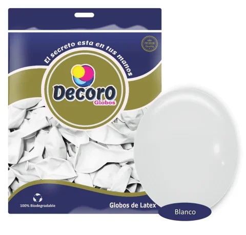 DECORO  Y14 - BLANCO 5"X100 PZAS