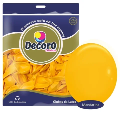 DECORO  Y15 - MANDARINA 18"X25 PZAS