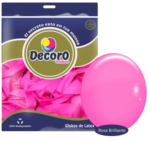 DECORO  Y4 - ROSA BRILLANTE 18"X25 PZAS