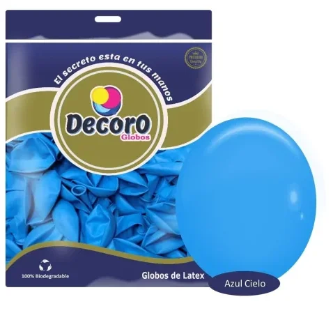 DECORO  Y10 -AZUL CIELO 36"X3 PZAS