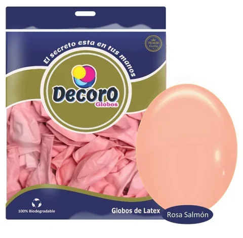 DECORO  M6 - ROSA SALMON 36"X3 PZAS