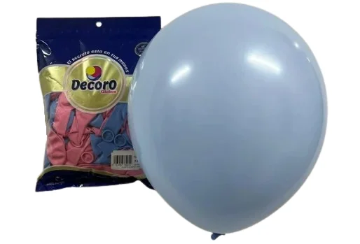  DECORO GLOBOS 12"X100 PZAS REVELACION