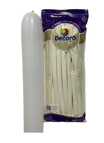 DECORO GLOBOS  BLANCO 360"X50 PZAS