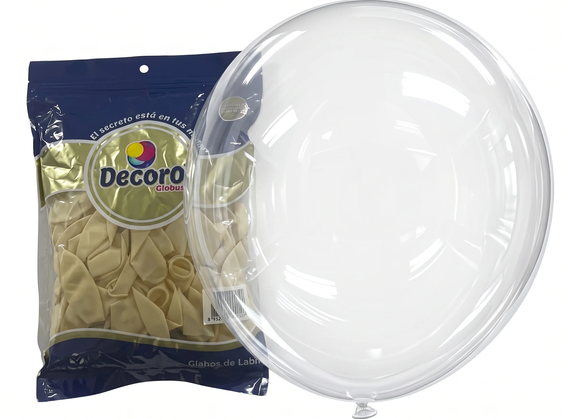 DECORO  QY16-TRANSPARENTE 5"X100 PZAS