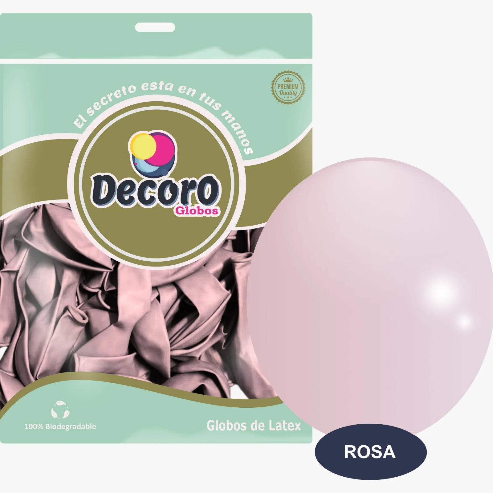 DECORO ICE DURAZNO 12"X50PZ 3.2G HIGH FASHION