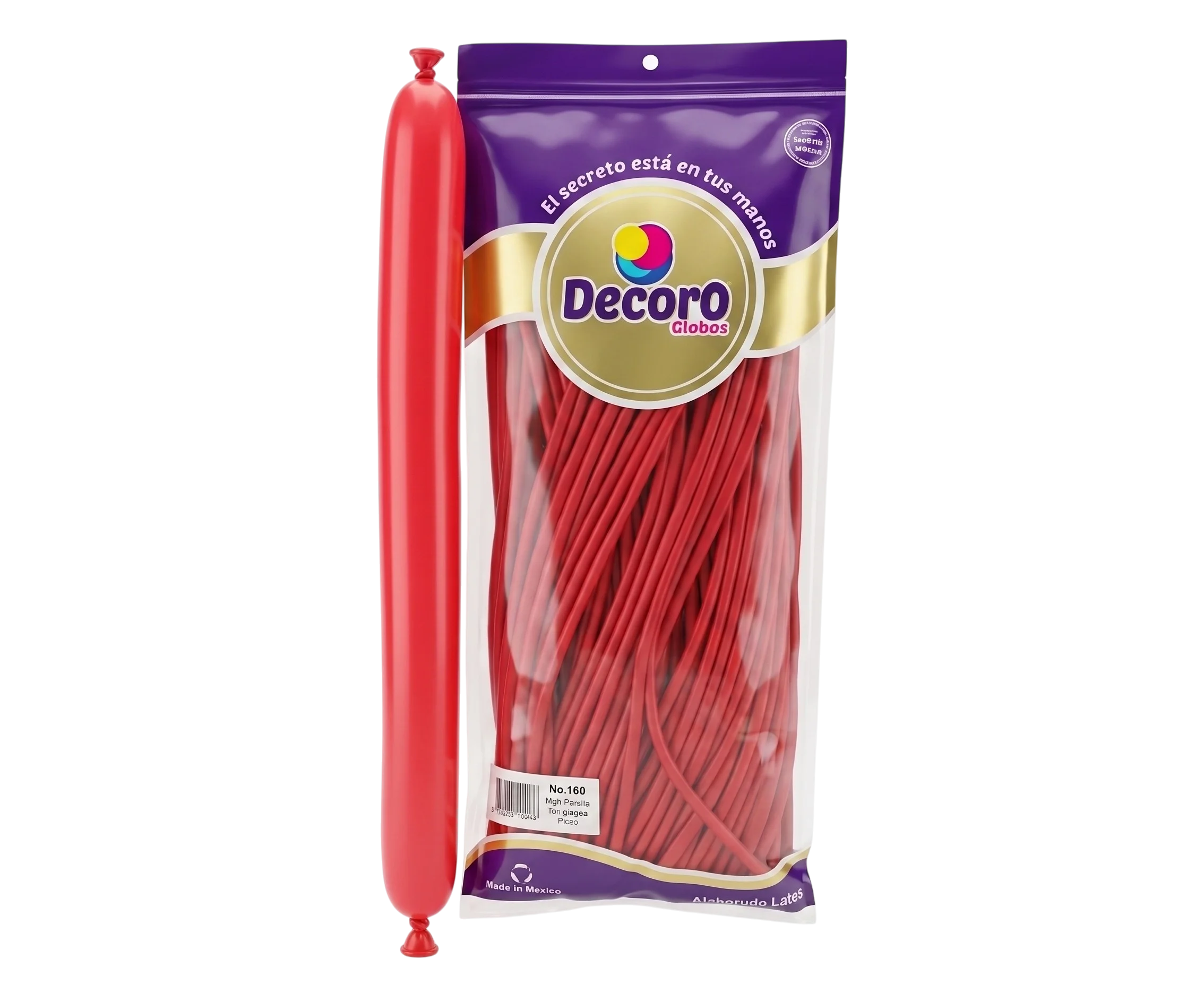  DECORO GLOBOS ROJO 160"X100