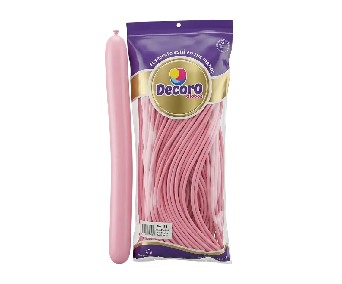  DECORO GLOBOS ROSA BEBE 160"X100 PZAS 