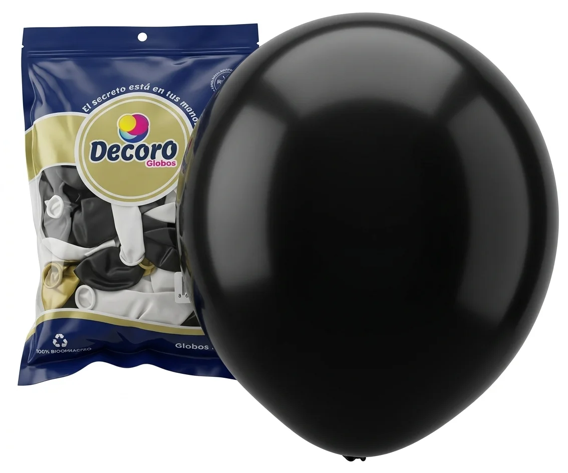  DECORO GLOBOS 12"X100 PZAS GRADUACION