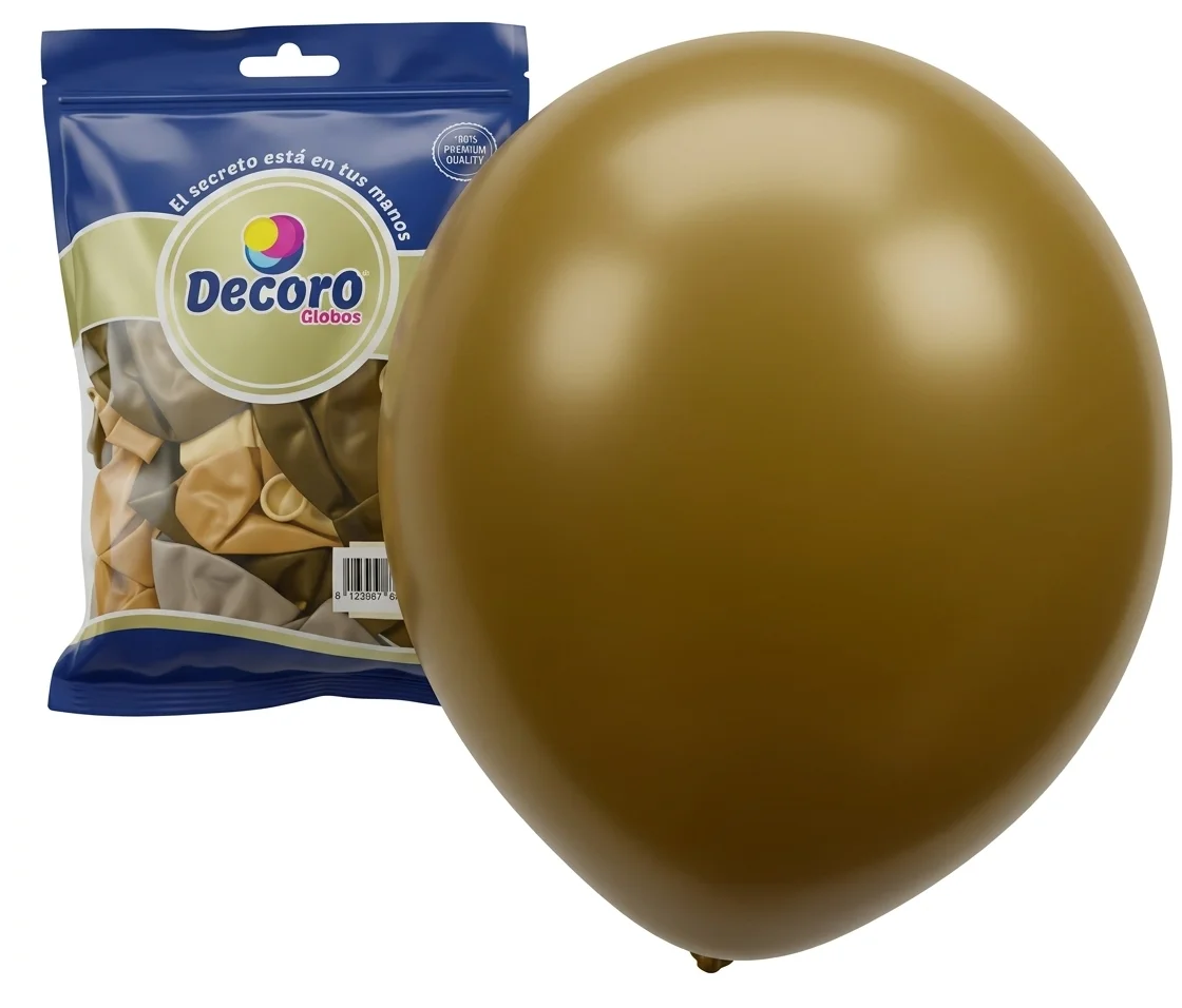  DECORO GLOBOS 12"X100 PZAS VAQUERO