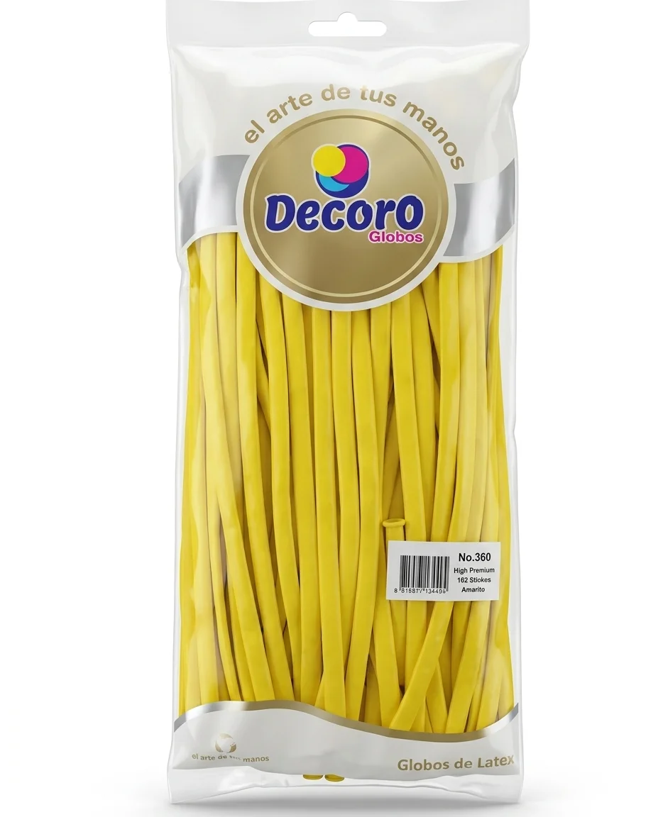 DECORO AMARILLO 260"X100 PZAS HIGH FASHION