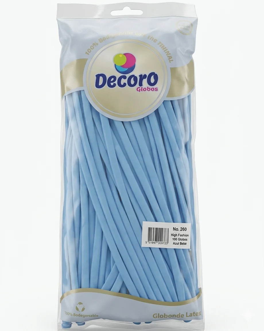DECORO AZUL BEBE 260"X100 PZAS HIGH FASHION