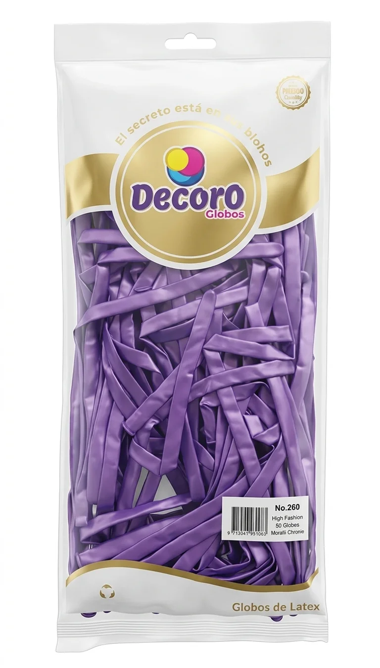 DECORO CHROME MORADO 260"X50 PZAS HIGH FASHION