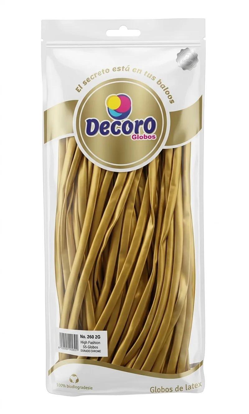 DECORO CHROME DORADO 260"X50 PZAS HIGH FASHION