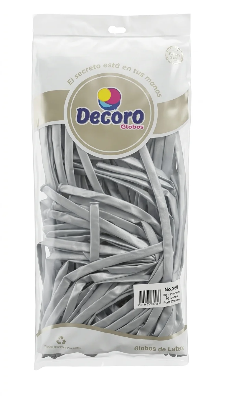 DECORO CHROME PLATA 260"X50 PZAS HIGH FASHION