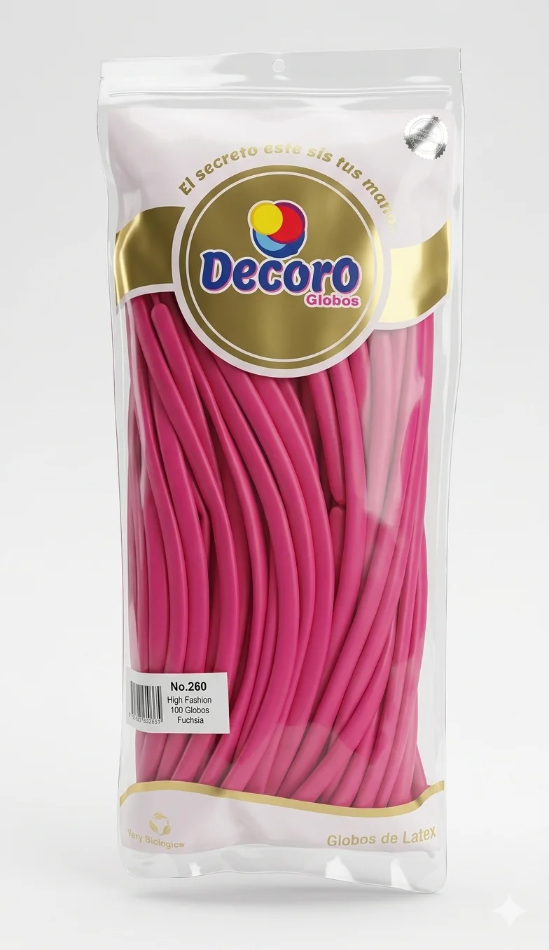 DECORO FUCSIA 260"X100 PZAS HIGH FASHION