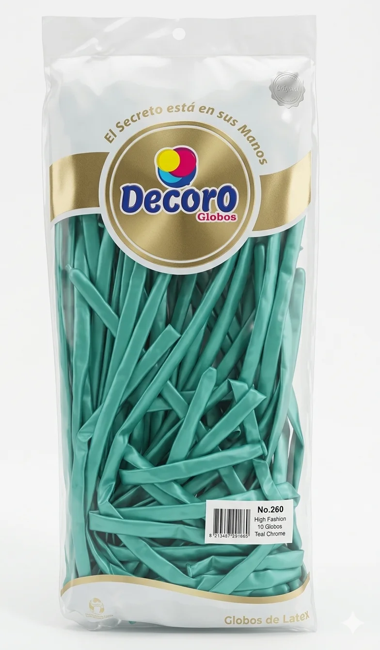 DECORO CHROME VERDE OSCURO 260"X50 PZAS HIGH FASHION