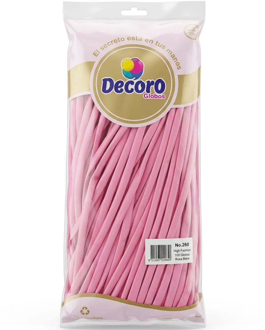 DECORO ROSA BEBE 260"X100 PZAS HIGH FASHION