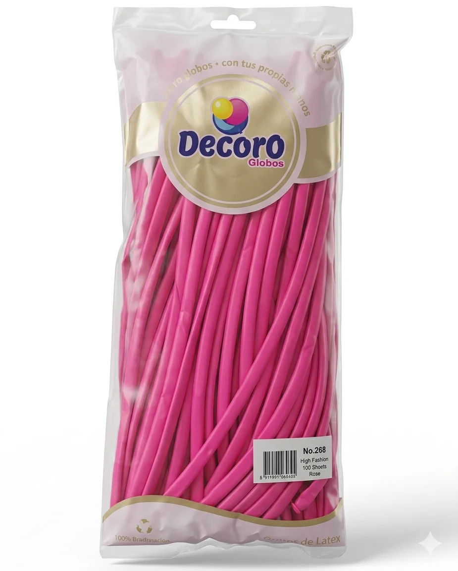 DECORO ROSA/ROSA BRILLANTE 260"X100 PZAS HIGH FASHION