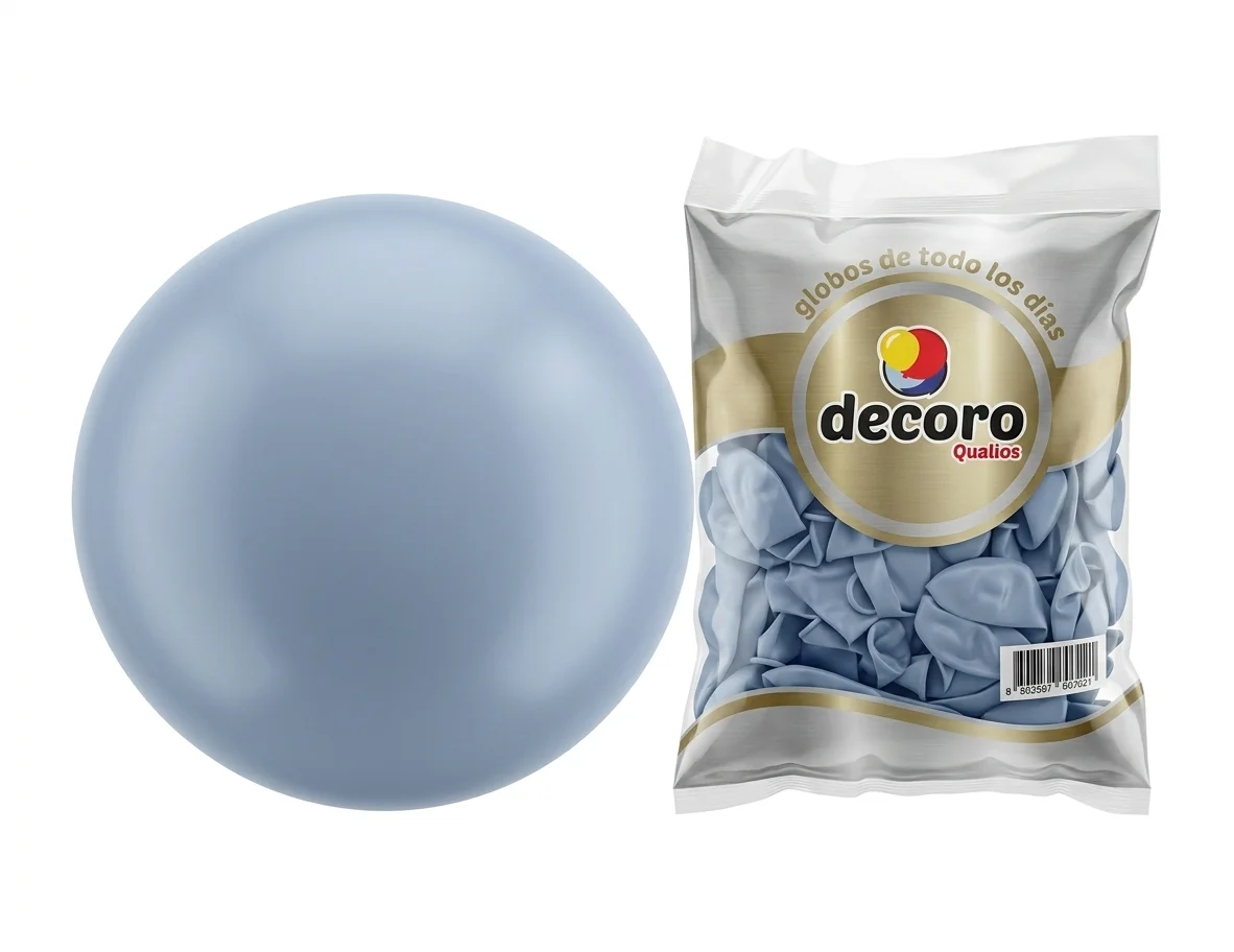 DECORO   AZUL PIEL 12"X100 PZA HIGH FASHION 2.8 GR