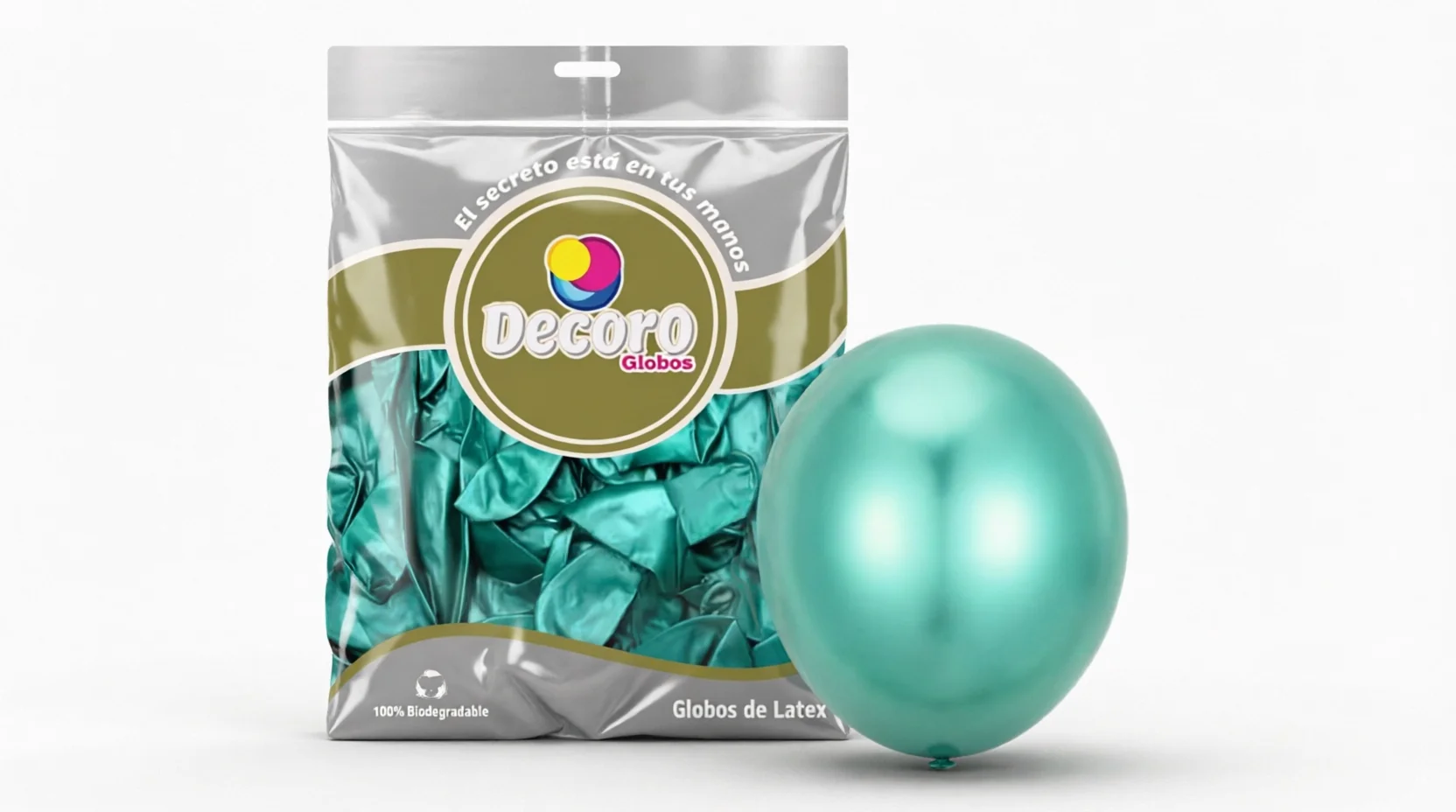 DECORO   CHROME J14 - VERDE OSCURO 12"X50 PZAS
