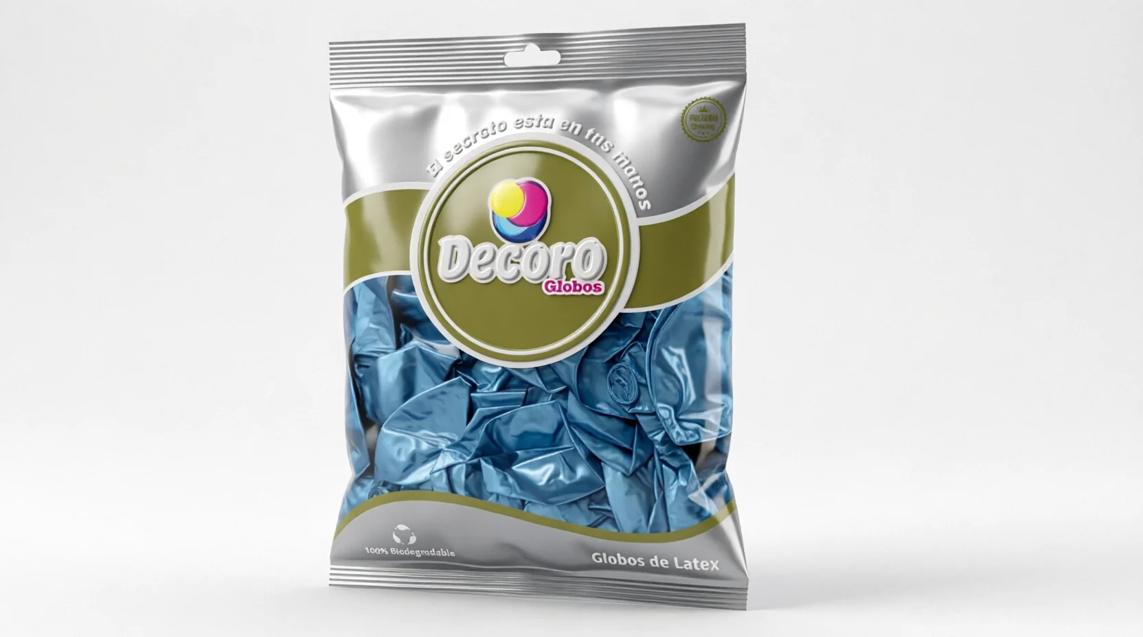 DECORO   CHROME J18 - AZUL CLARO 12"X50 PZAS