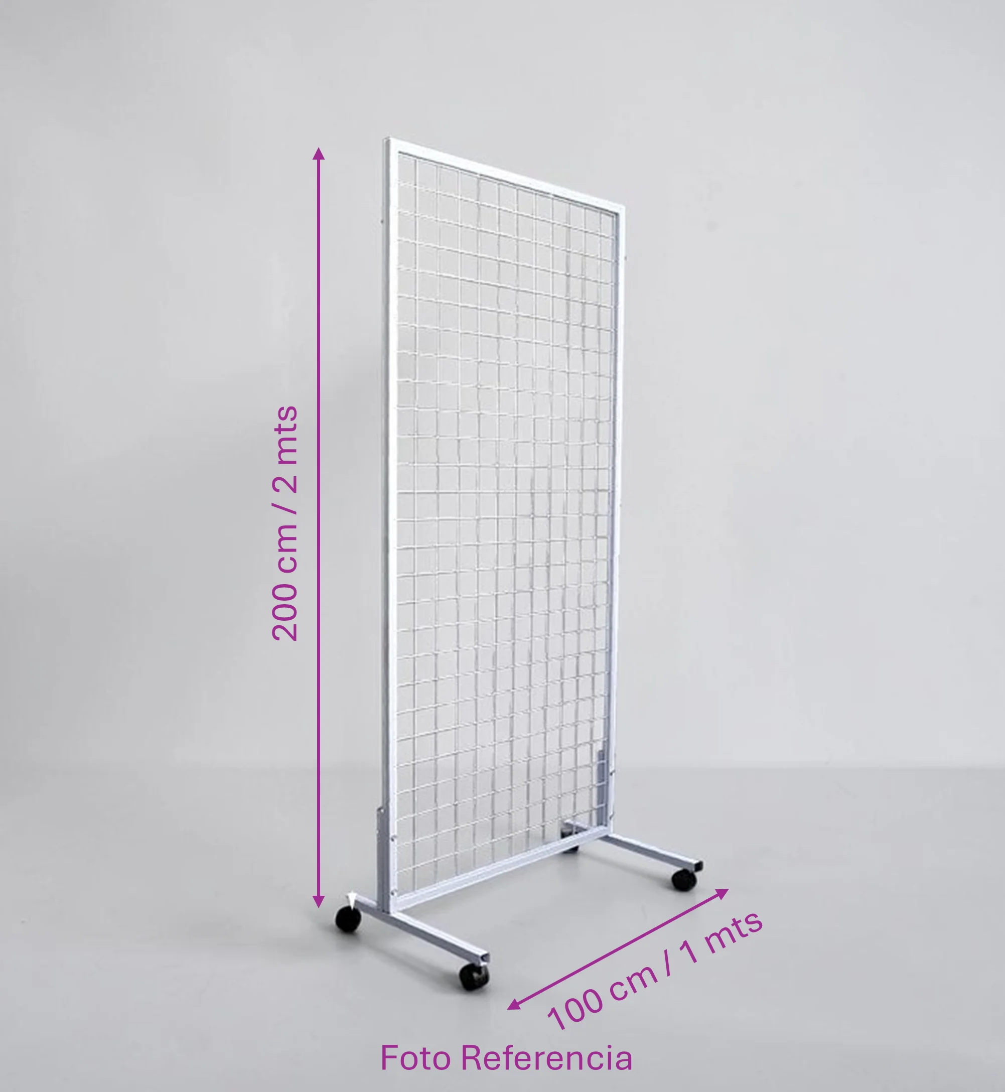PANELES/REJILLA DE MALLA METÁLICA 100CM X 200CM