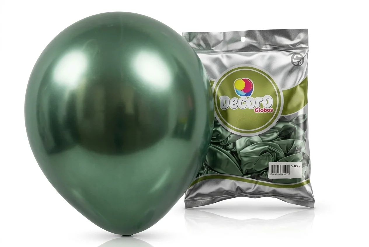 DECORO   CHROME J15 - VERDE PINO 12"X50 PZAS