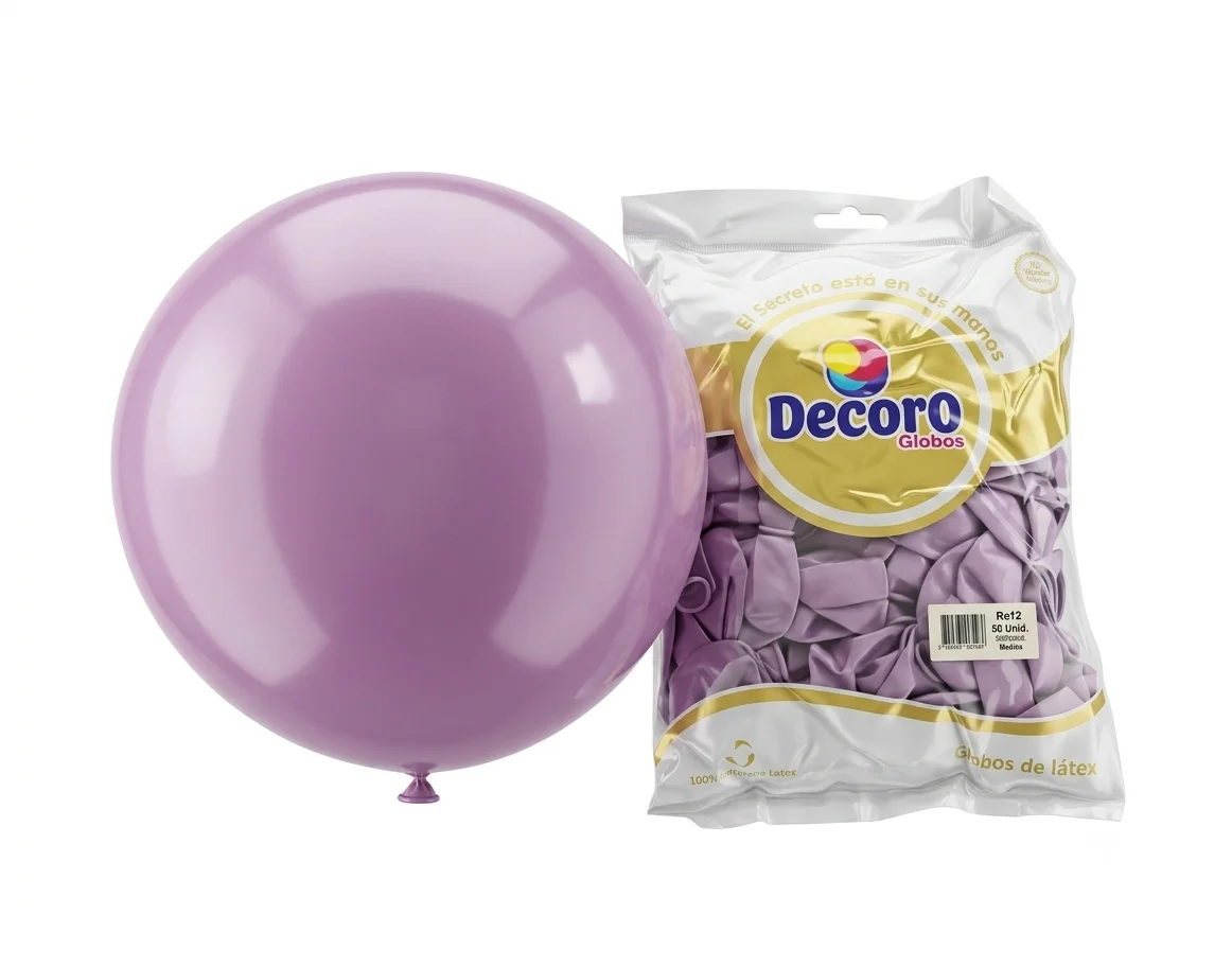 DECORO   LAVANDA    12"X100 PZA HIGH FASHION 2.8 GR